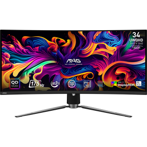 MSI 34" UWQHD (3440x1440) HDMI DP 175Hz 0.03ms FreeSync Premium Pro QD-OLED Gaming Monitor - MAG 341CQPW QD-OLED