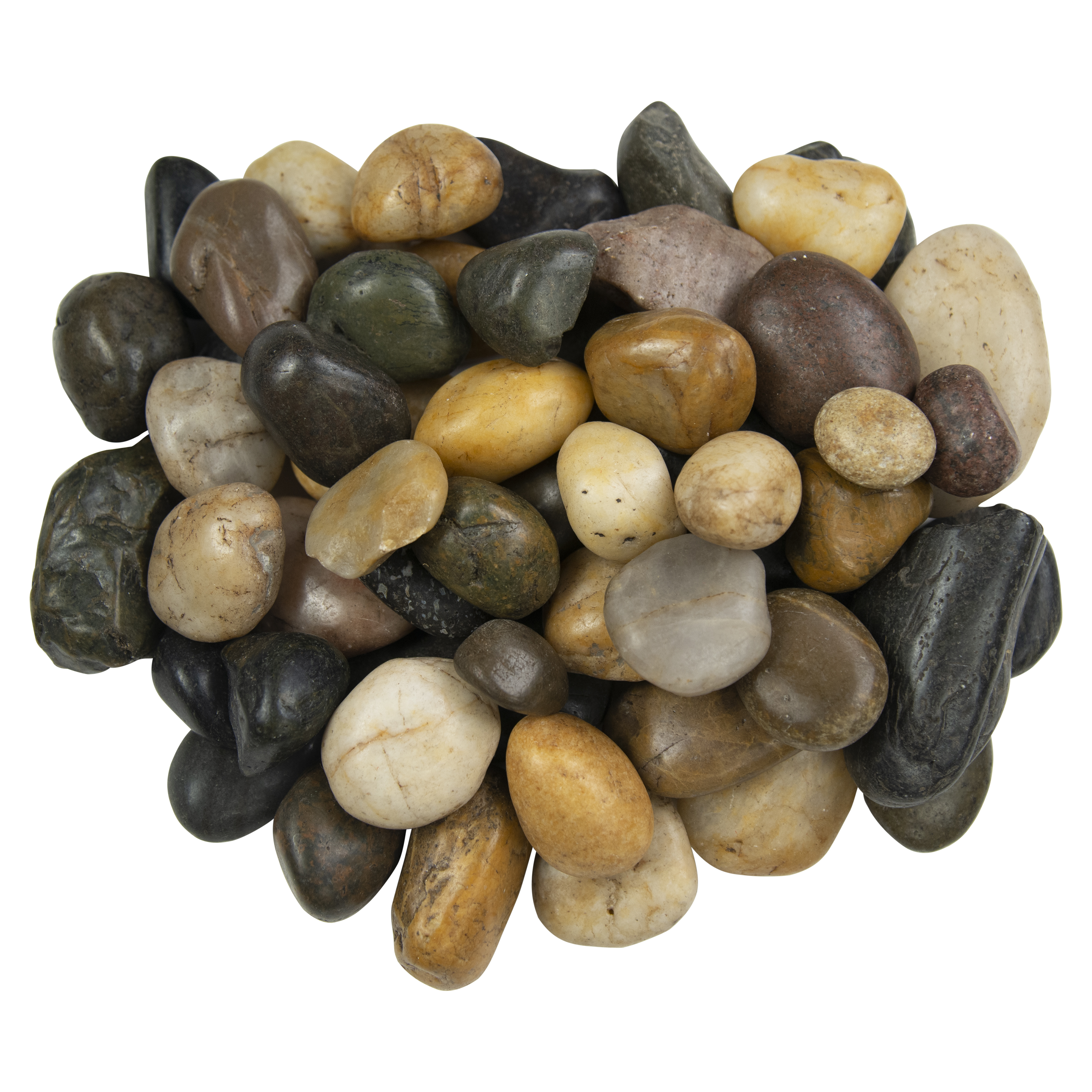MSI 40 lb. Marble Decorative Stones, Grade-1, First-Quality Polished Marble Pebbles Multicolor - image 1 of 5