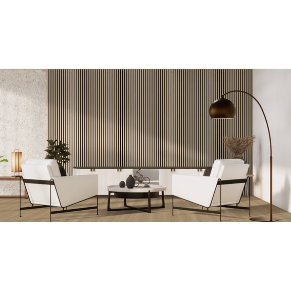 MSI 9.5"x94.5" Acoustic Wood Slat Panel, Blonde