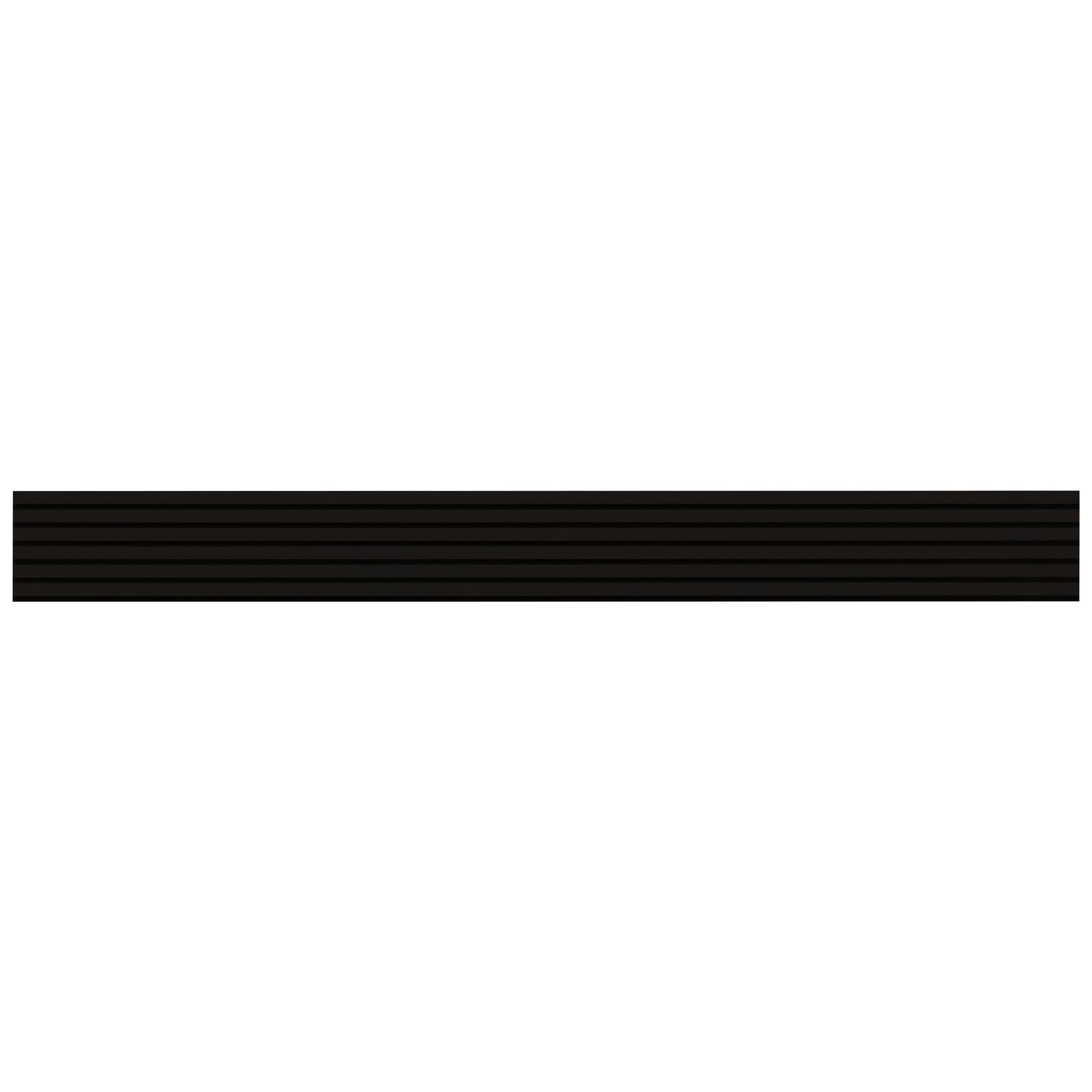 MSI 94.5 in. x 9.5 in. Ebony 3D Fluted Wood Slat Acoustic Sound Absorbing Wall Paneling (Set Of 4)