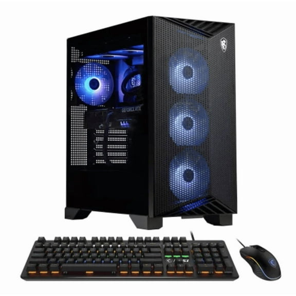 MSI Aegis AI Gaming Desktop PC (Intel Ultra 9-285, NVIDIA GeForce RTX 5070 Ti 16GB GDDR7, 64GB DDR5, 4TB PCIe SSD, RGB Fans, 750W PSU, WiFi 7, Bluetooth 5.4, RJ-45, 3 Display Port, 1, Win 11 Home)