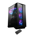 thumbnail image 1 of MSI Aegis R 14NUF7  Gaming Desktop PC (Intel i7-14700F 20-Core, GeForce RTX 4070 Ti Super, 32GB DDR5 4800MHz RAM, 8TB PCIe SSD, Backlit KB, Wifi, Bluetooth, Win 11 Pro) with USB-C Dock, 1 of 7