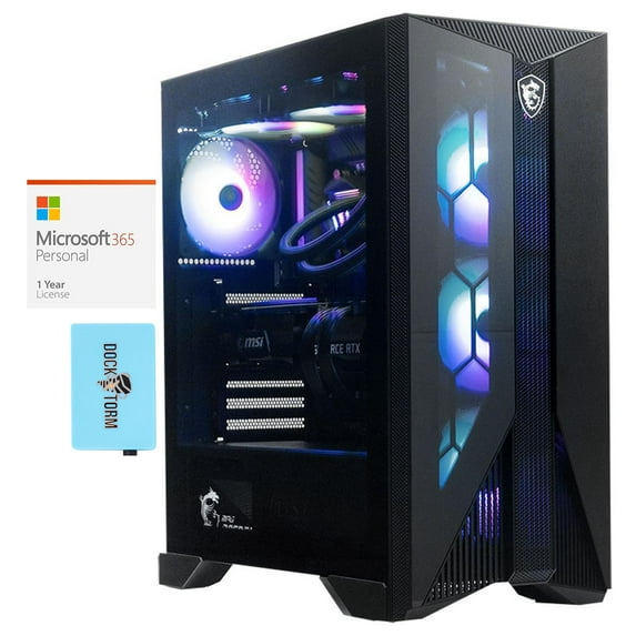 MSI Aegis RS 12TD-260 Gaming & Entertainment Desktop PC (Intel i7-12700K 12-Core, GeForce RTX 3070, 16GB DDR5 4800MHz RAM, Win 11 Home) with Microsoft 365 Personal , Hub