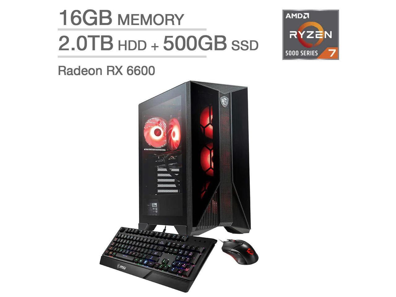 PC SET Gamer RYZEN 5 4600 - 16GO DDR4- 256SSD - GT730 4G - ECRAN MSI 23.8  PRO