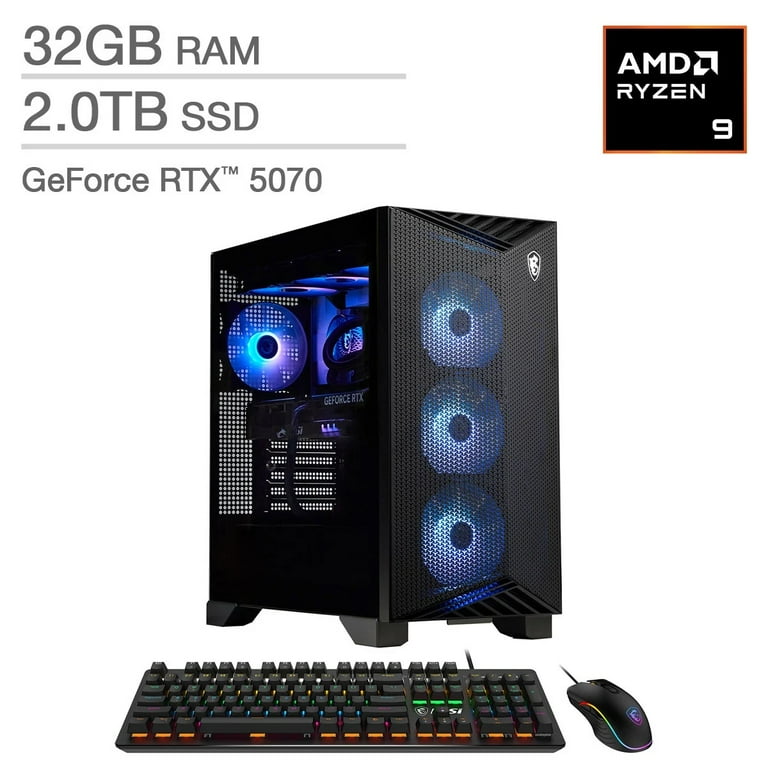 AMD Ryzen デスクトップPC MSI Aegis ZS2 Gaming Desktop – AMD Ryzen 9 9900X – GeForce RTX