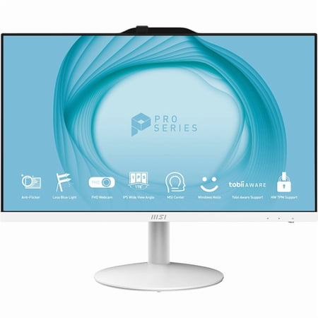 MSI, 23.8\" Full HD, Intel Core i7-12700, Intel Iris Xe Graphics, 16GB RAM, 500GB SSD, White, Windows 11 Home, PRO AP242 12M-057US