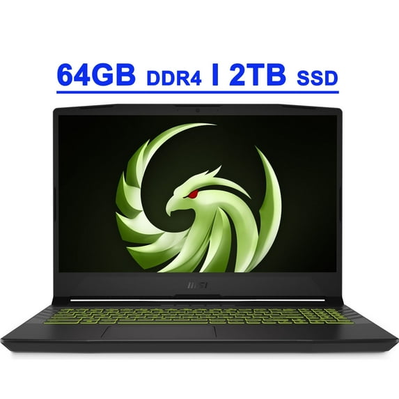 MSI Alpha 17 AMD Advantage Edition Premium Gaming Laptop 17.3” FHD IPS 144Hz (72% NTSC) AMD Octa-core Ryzen 7 5800H 64GB DDR4 2TB SSD AMD Radeon RX6600M 8GB USB-C HDMI Backlit Win11 Black