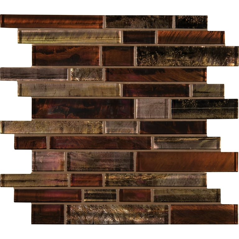 MSI Artista Interlocking 12 in. x 12 in. x 8 mm Glass Mesh-Mounted Mosaic Wall Tile (10 sq. ft. / case) MSI Artista Interlocking 12 in. x 12 in. x 8 mm Glass Mesh-Mounted Mosaic Wall Tile (10 sq. ft. / case)
