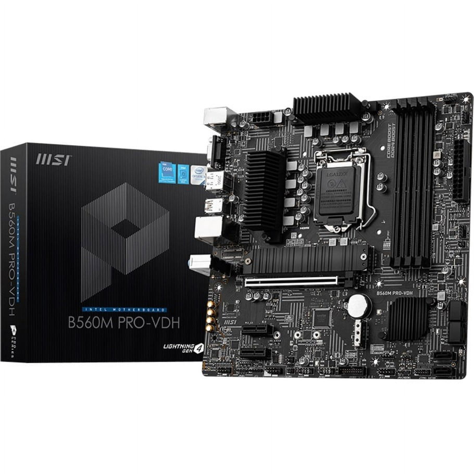 MSI B560M PRO-VDH Desktop Motherboard - Intel B560 Chipset