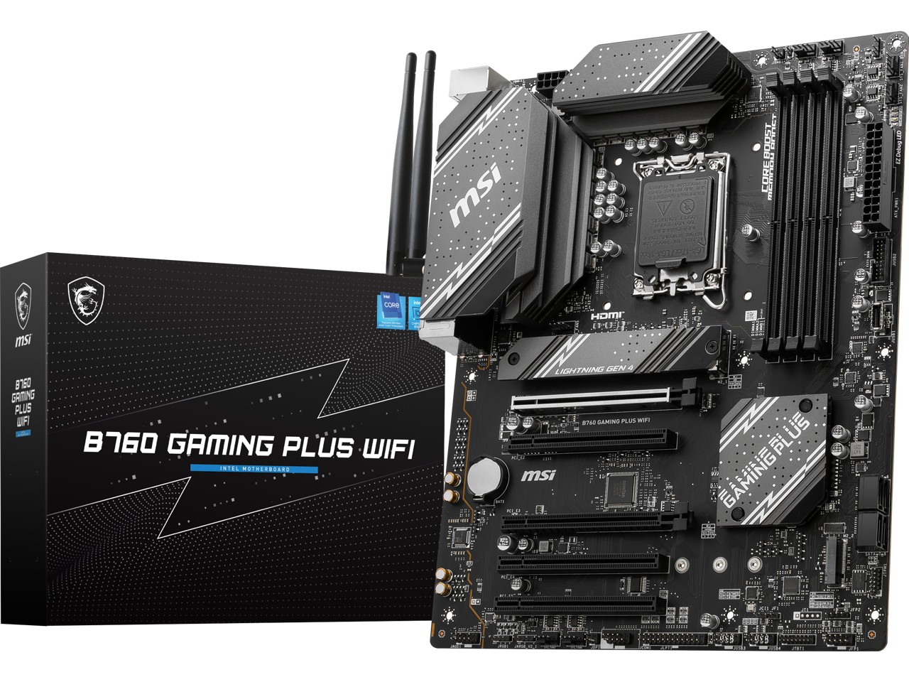 MSI B760 GAMING PLUS WIFI LGA 1700 DDR5 ATX Motherboard