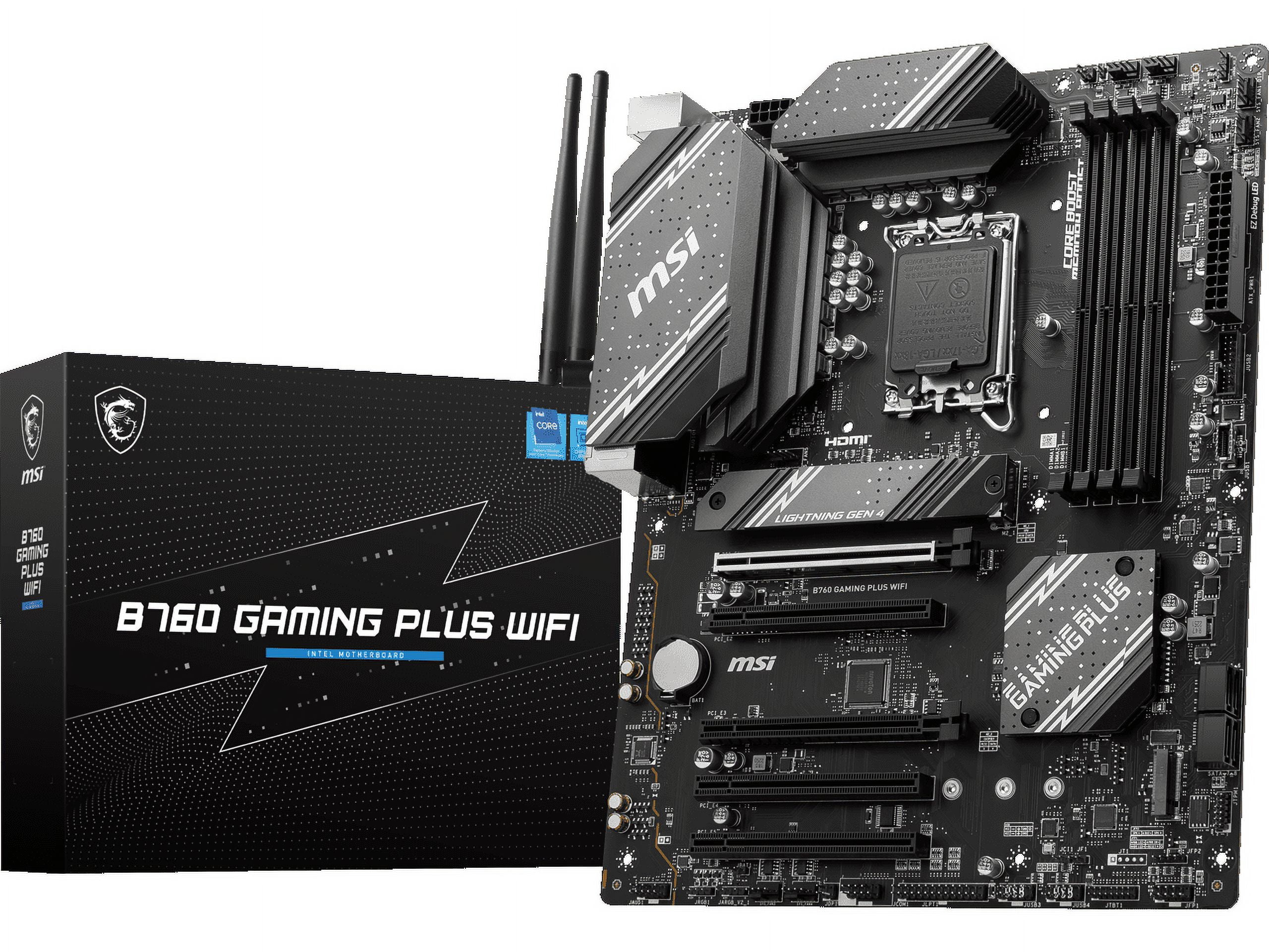 MSI B760 GAMING PLUS WIFI LGA 1700 DDR5 ATX Motherboard MSI B760 GAMING PLUS WIFI LGA 1700 DDR5 ATX Motherboard