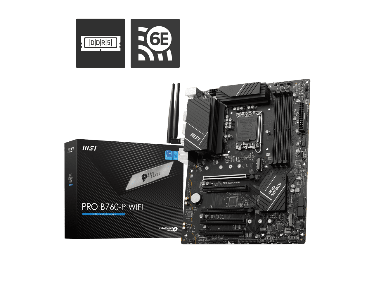 MSI B760-P Pro WiFi DDR5 Intel LGA 1700 ATX Motherboard