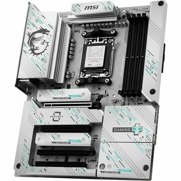 MSI B850 GAMING PLUS WIFI PZ Gaming Desktop Motherboard, AMD B850 Chipset, Socket AM5, ATX