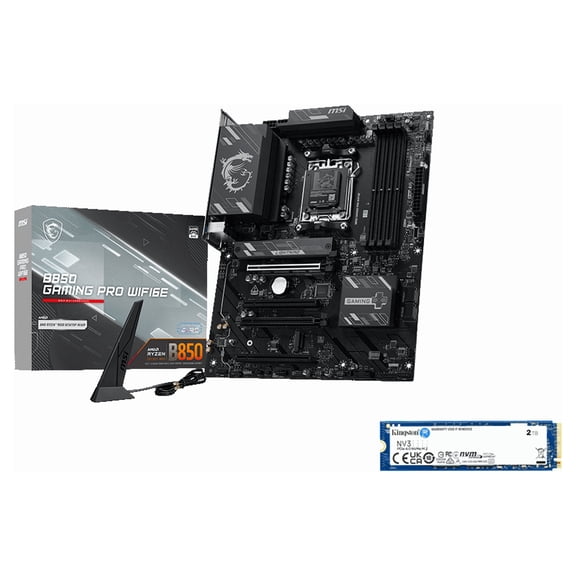 MSI B850 Gaming Pro WiFi6E Bundle - Motherboard & 2TB NVMe SSD