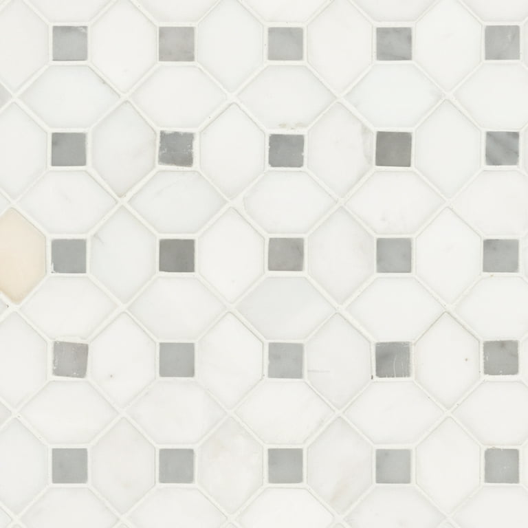 MSI Bianco Dolomite Dotty 12.31 in. x 12.36 in. x 10 mm Polished Marble Mesh-Mounted Mosaic Tile (10.6 sq. ft. / case) MSI Bianco Dolomite Dotty 12.31 in. x 12.36 in. x 10 mm Polished Marble Mesh-Mounted Mosaic Tile (10.6 sq. ft. / case)