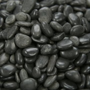 MSI Black Polished 0.5 cu. ft . 1 cm to 2 cm Pebbles 40 lb. Bag (55 Bags / pallet)