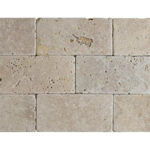 MSI Bologna Chiaro 3 in. x 6 in. Textured Travertine Floor and Wall Tile (1 sq. ft. / case)