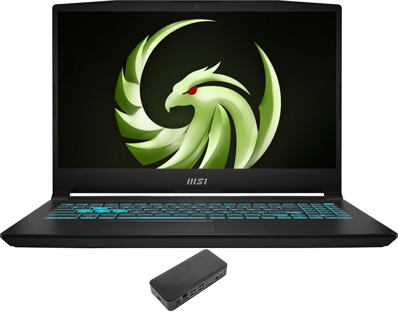 MSI Bravo 15 Gaming Laptop (AMD Ryzen 5 7535HS 6-Core, 15.6in 144 Hz Full HD (1920x1080), GeForce RTX 4050, 16GB DDR5 4800MHz RAM, 2TB PCIe SSD, Win 10 Pro) with USB-C Dock