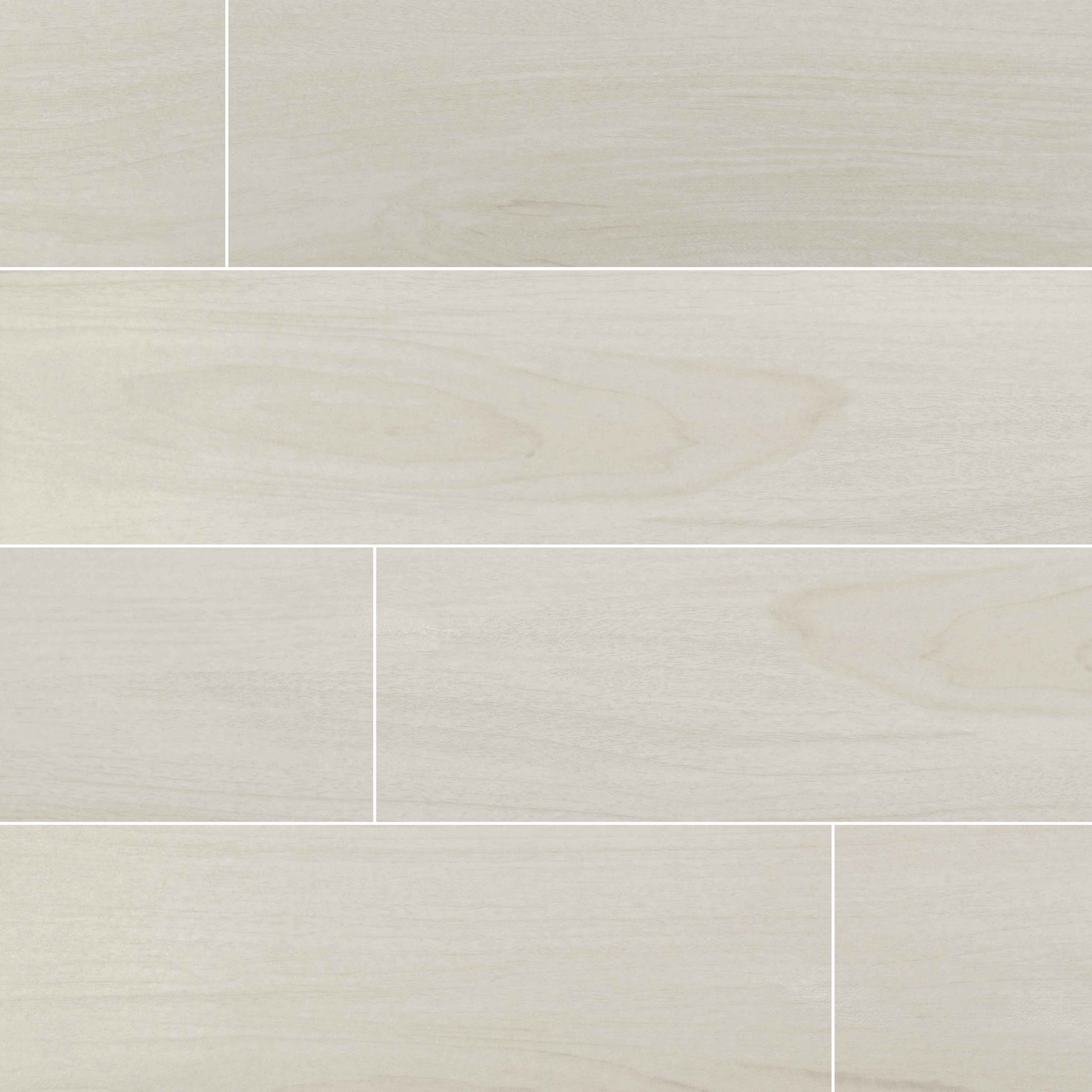 Blanca 10" x 40" Matte Porcelain Wood Look Tile