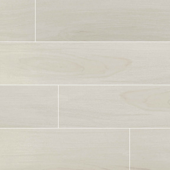 MSI Braxton Blanca 39.37 in. x 9.84 in. Matte Porcelain Floor And Wall Tile (13.89 Sq. Ft. / Case)