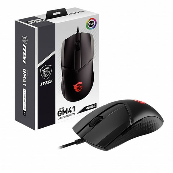MSI Clutch GM41 Lightweight V2 Wired Gaming Mouse