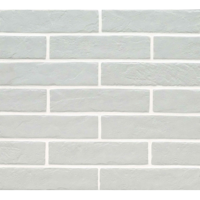 Capella Fog Brick 2 in. x 10 in. Matte Porcelain Floor and Wall Tile (5.15 sq. ft. / case)