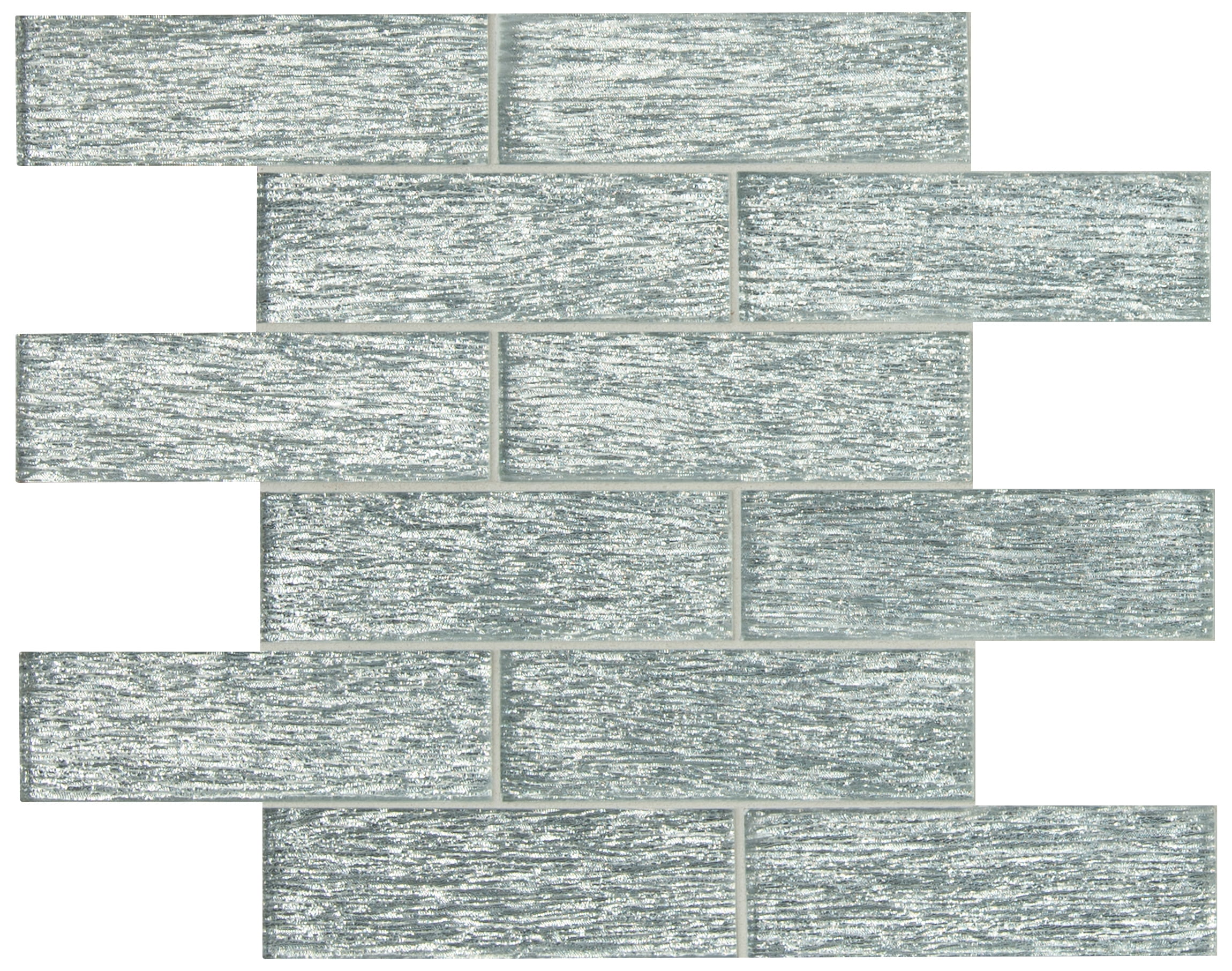 MSI Chilcott Bright Subway 11.81 in. x 11.81 in. x 8 mm Textured Glass Mesh-Mounted Mosaic Tile (9.7 sq. ft./Case)