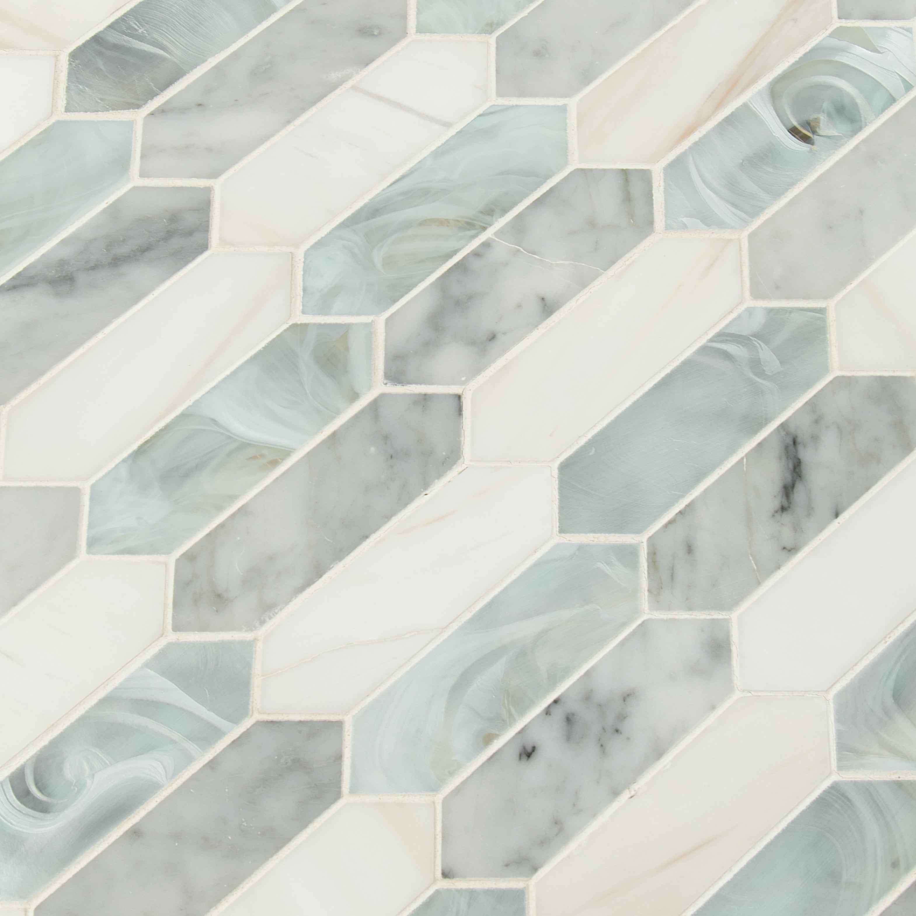 MSI Cienega Springs 10 in. x 13.78 in. x 6 mm Textured Picket Multi-Surface Mesh-Mounted Mosaic Tile (14.4 sq. ft./Case)