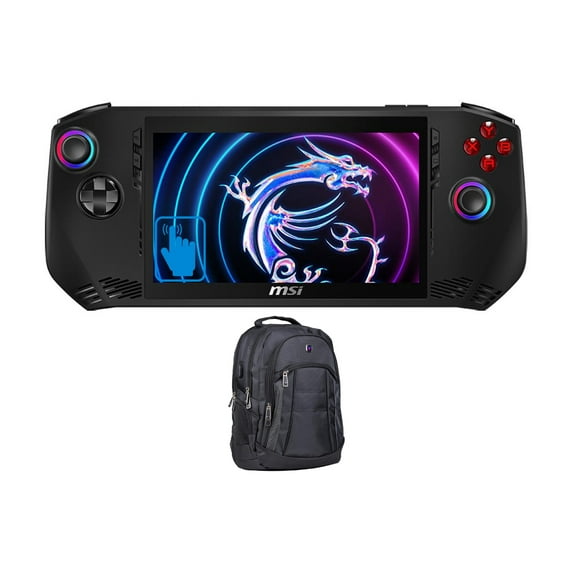 MSI Claw A1M-052US Gaming Laptop (Intel Ultra 5-135H 14-Core, 7in 120 Hz Touch Full HD (1920x1080), Intel Arc, 16GB LPDDR5 6400MHz RAM, 1TB M.2 2230 PCIe SSD, Wifi, Win 11 Pro) with Premium Backpack