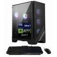 thumbnail image 1 of MSI Codex R2 AI 2nd AI Gaming Desktop PC (Intel Ultra 7-265, GeForce RTX 5060 Ti 8GB GDDR7, 64GB DDR5, 2TB PCIe SSD, RGB Fans, 650W PSU, WiFi 7, Bluetooth 5.4, RJ-45, 3 Display Port, HDMI, Win 11 Pro), 1 of 7