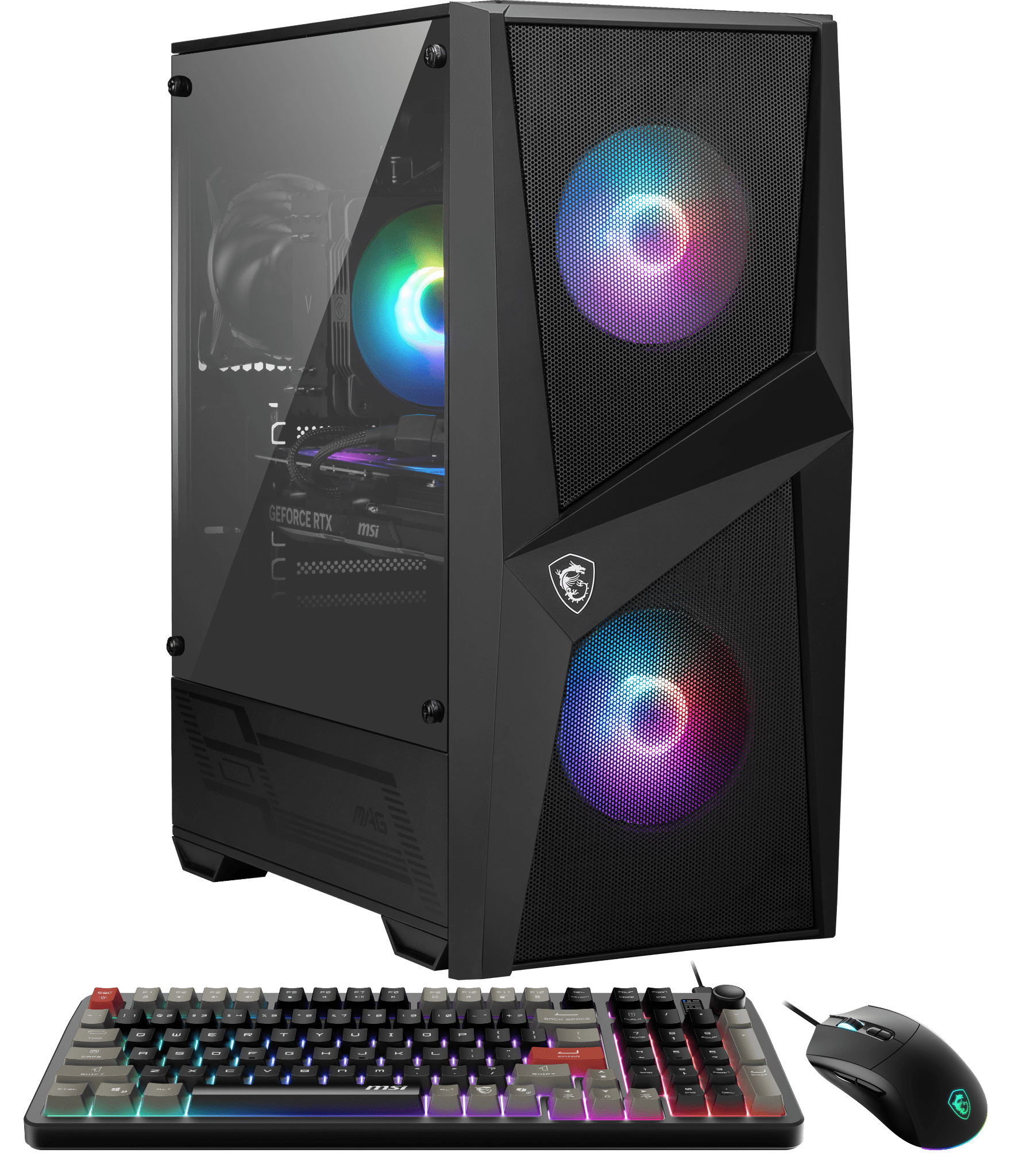 MSI Codex R2 AI Gaming Desktop Intel Ultra 7 265F NVIDIA RTX 5070 12GB - 16GB DDR5 1 TB SSD Win 11 Black