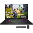 thumbnail image 1 of MSI Crosshair 18 HX AI 18" QHD+ 240Hz Gaming Laptop, Intel Core Ultra 9 275HX, NVIDIA RTX 5070 8GB GDDR7, 64GB DDR5, 5TB Storage (4TB SSD+1TB Docking Station), RGB Backlit Keyboard, Win 11 Pro, Black, 1 of 8