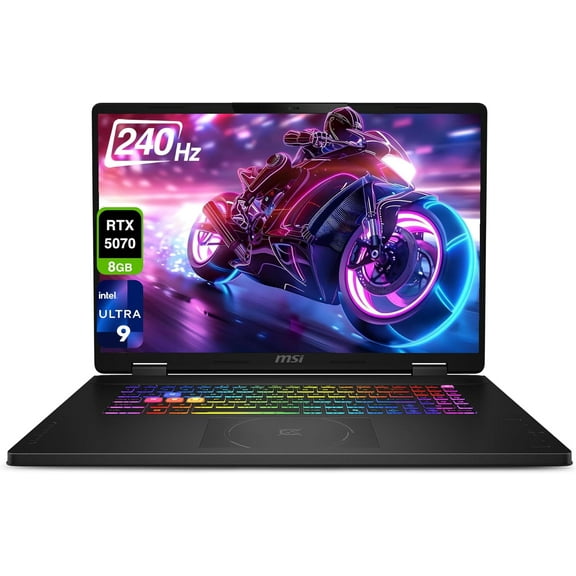 MSI Crosshair 18 HX AI Gaming Laptop, Intel Ultra 9-275HX, 32 GB DDR5 RAM, 1 TB PCIe SSD, 18" QHD+ (2560x1600) 240Hz Display, Nvidia G-Force RTX 5070, 24-Zone RGB Keyboard, W11 Pro, Gray