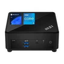 MSI Cubi 5 Mini Desktop, Intel Core i5-1235U, 16GB RAM, 512GB SSD, DP Port, HDMI, RJ45, Wi-Fi 6, Windows 11 Pro, Black