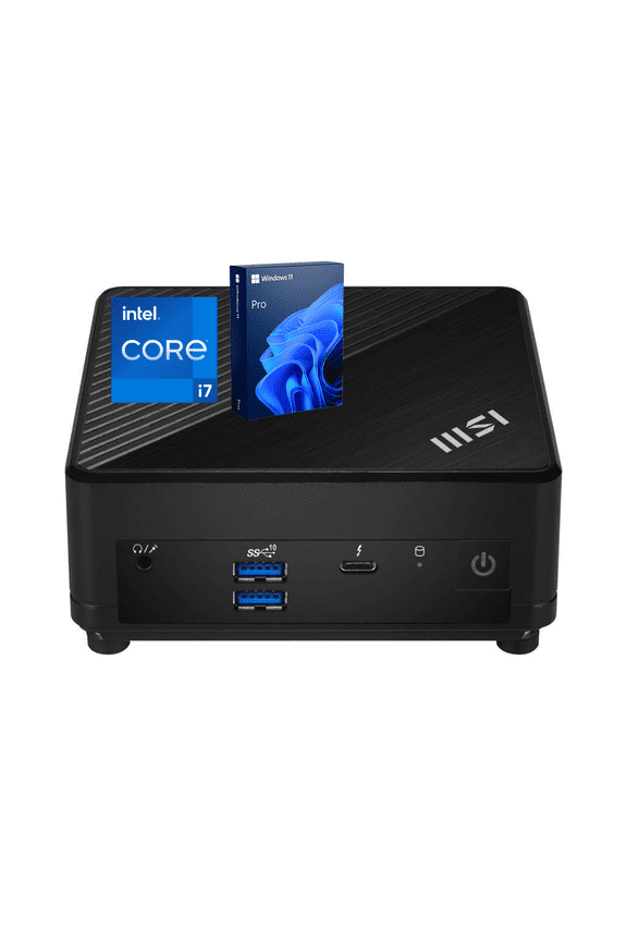 Cubi 5 Newest Business Mini Desktop, 12th Gen Intel Core i7-1255U, 16GB RAM, 1TB PCIe SSD, HDMI, RJ-45, DisplayPort, Wi-Fi 6, Windows 11 Pro, Black