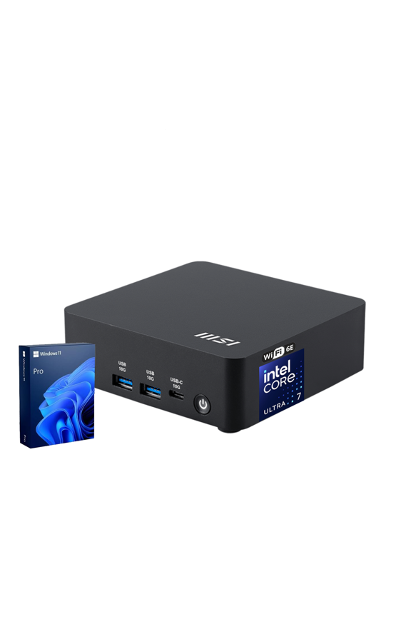 Cubi NUC Business Mini Desktop, Intel Core Ultra 7 155, 64GB DDR5, 2TB SSD, Wi-Fi 6E, Windows 11 Pro