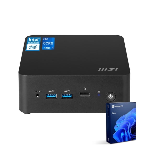 MSI Cubi NUC Business Mini Desktop PC, Intel Core 5 120U, 16GB DDR5 RAM 1TB SSD Wi-Fi 6 Win11 Pro