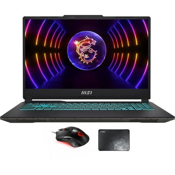 MSI Cyborg 15 Gaming Laptop (Intel i7-13620H 10-Core, 15.6in 144 Hz Full HD (1920x1080), GeForce RTX 4050, 64GB DDR5 5200MHz RAM, 512GB PCIe SSD, Backlit KB, Wifi, Win 11 Pro) with Clutch GM08 , Pad
