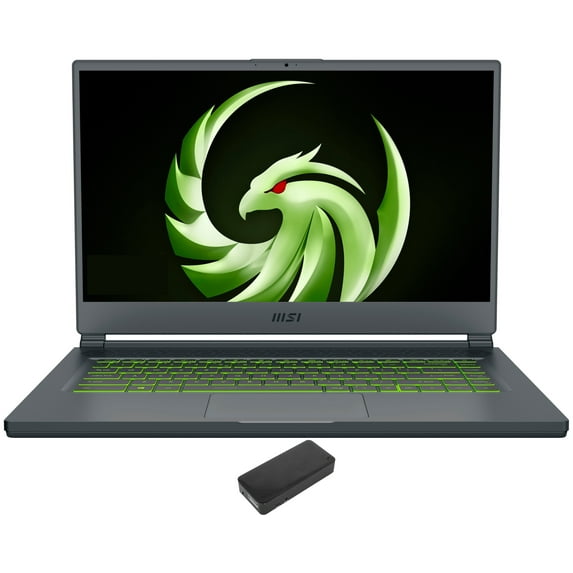 MSI Delta 15 Gaming/Entertainment Laptop (AMD Ryzen 7 5800H 8-Core, 15.6in 240Hz Full HD (1920x1080), AMD RX 6700M, 64GB RAM, 2x8TB PCIe SSD RAID 1 (8TB), Backlit KB, Win 11 Home) with DV4K Dock