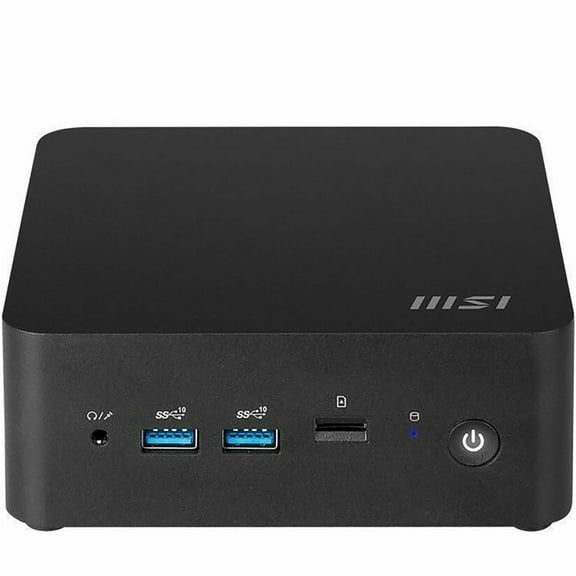 MSI Cubi NUC 010US Mini PC , Intel Core 3-100U, 8GB. 500GB, W11P, 3Y advanced replacement warranty - MSI NUC Mini PC Form factor is designed for Purpose built POS Server, Digital Signage and client...