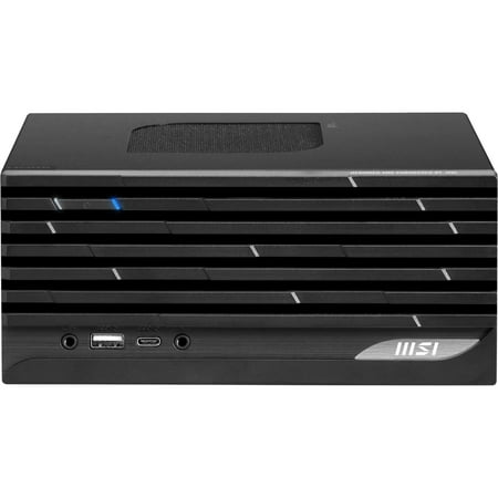 MSI PRO DP20Z 5M PRO DP20Z 5M-034US Desktop Computer, AMD Ryzen 3 5300G, 8 GB, 250 GB SSD, Small Form Factor, Black