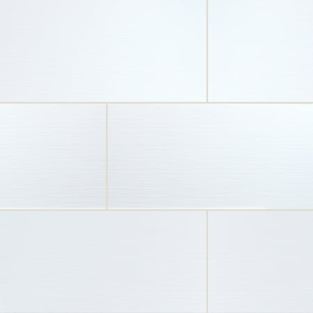 MSI Dymo Stripe White Glossy 12 in. x 24 in. Glazed Ceramic Wall Tile (16 Sq. ft. / Case)