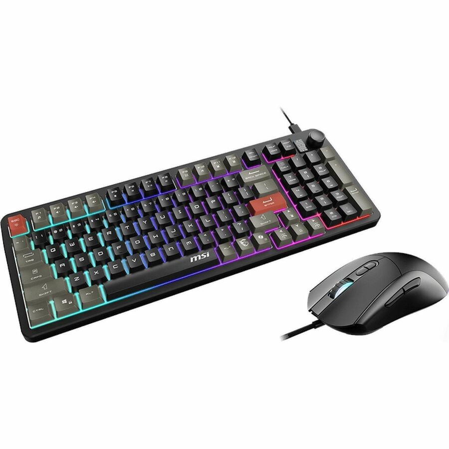 MSI FORGE GK110 COMBO Gaming Keyboard & Mouse: Computer
