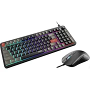 MSI Forge GK110 & GM320 Combo - Gaming Keyboard & Mouse Set, Membrane Switches, 1.5m USB-A to C detachable, Adjustable 12.8K DPI, RGB