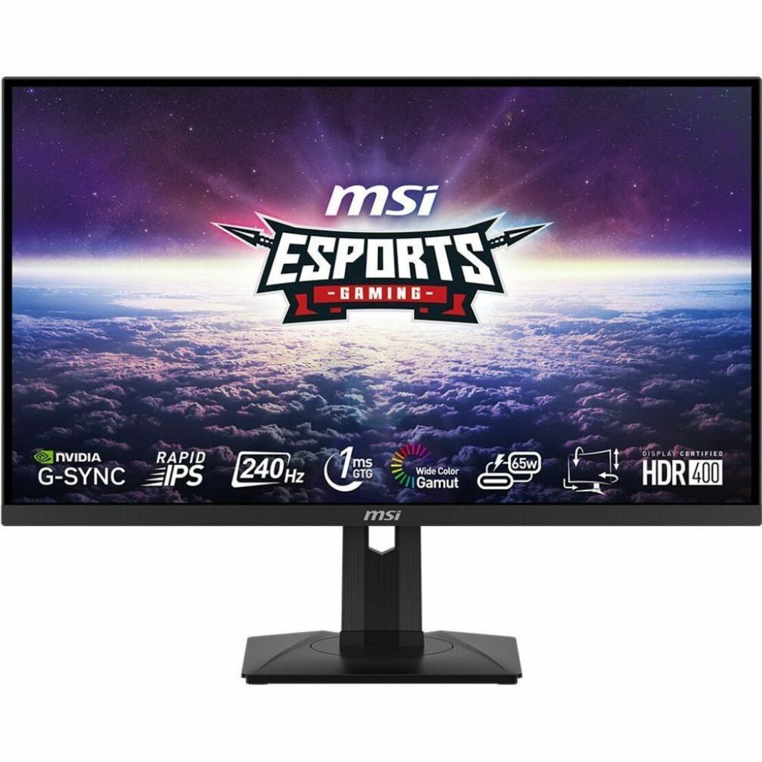 MSI 27" 240 Hz Rapid IPS QHD Gaming Monitor G-Sync Compatible 2560 x 1440 (2K) G274QPX