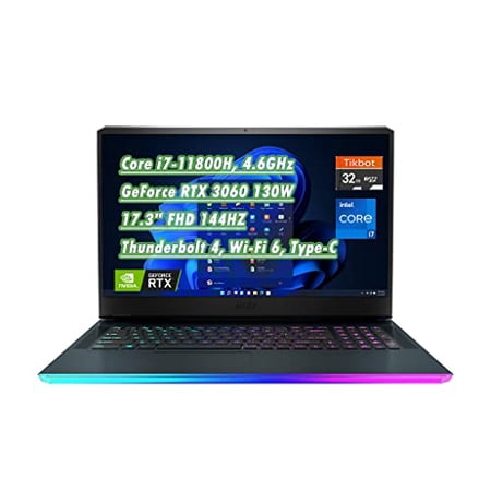 MSI GE76 17.3" FHD 144HZ Raider Gaming Laptop, Core i7-11800H, 4.6GHz, GeForce RTX 3060 130W, Thunderbolt 4, Wi-Fi 6, Type-C, Backlit KB, BT 5.2, Win 11, W/ 32GB SD (32GB RAM | 2TB PCIe SSD)