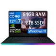 thumbnail image 1 of MSI GE76 Raider 17 Gaming Laptop, 17.3" IPS FHD (1920 x 1080) 144Hz, 12th Intel Core i7-12700H 14cores, GeForce RTX 3060 6GB, 64GB DDR4 2TB PCIe SSD, RGB Keyboard, Windows 11, 1 of 5