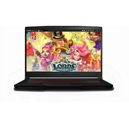 MSI 15.6" Full HD Gaming Laptop, Intel Core i5 i5-9300H, NVIDIA GeForce GTX 1650 Max-Q 4 GB, 256GB SSD, Windows 10 Home, GF63 THIN 9SC-068