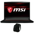thumbnail image 1 of MSI GF63 Thin 11UC Gaming/Entertainment Laptop (Intel i5-11400H 6-Core, 15.6in 144Hz Full HD (1920x1080), NVIDIA RTX 3050, 8GB RAM, Win 11 Home) with Travel/Work Backpack, 1 of 7