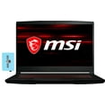 thumbnail image 1 of MSI GF63 Thin-15 15.6in 60Hz FHD IPS Gaming Laptop (Intel i5-10500H 6-Core, 15.6in 60Hz Full HD (1920x1080), NVIDIA GTX 1650 [Max-Q], 32GB DDR4, 512GB PCIe SSD + 1TB  HDD, W10H) w/H, 1 of 7
